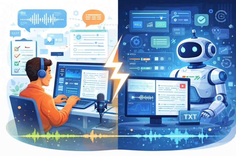 Human vs AI Transcription