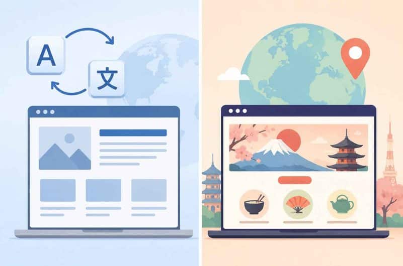Website translation vs localization